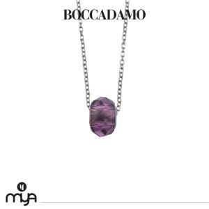 Collar con cristal color amatista