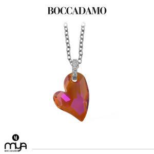 Collar con corazón irregular astral pink