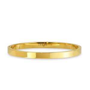 Jj/br23 brazalete rígido bañado en oro amarillo