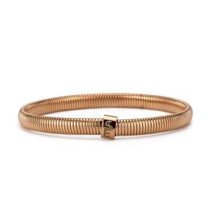 Jj/br27 brazalete tubogas bañado en oro rosa