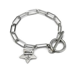 My/br43 pulsera de cadena ovalada con estrella