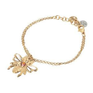 Pulsera de bronce bañado en oro amarillo