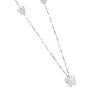 Collar con mariposas