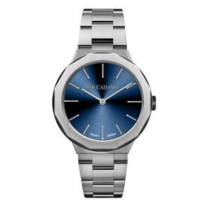 Reloj de agujas con esfera azul