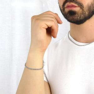 Pulsera de cuerda con eslabones dimensión pequeña