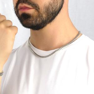 Collar cadena veneciana semi redonda grande