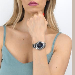 Reloj silver con esfera azul