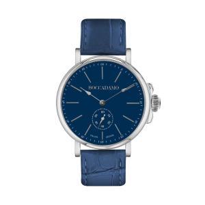 Reloj solo tiempo con esfera y correa de piel azul