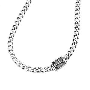 Mgr132 collar con cadena groumette y ancla central