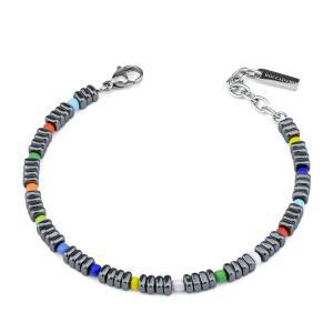 Pulsera para hombre con inserciones de colores
