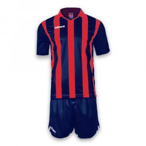 Kit calcio detroit rosso/blu