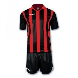 Kit calcio detroit rosso/nero