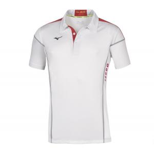 Polo hex rect  bianco rosso