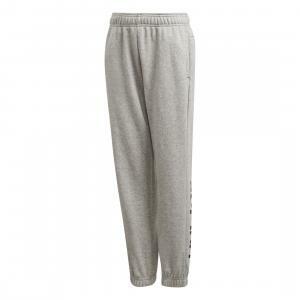 Pantalone felpato bambino essential linear grigio/nero