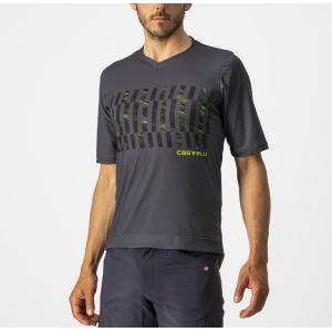 T-shirt trail tech tee - dark gray/black/electric lime