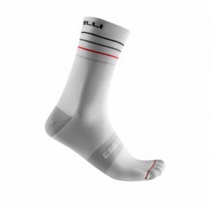 Calzino endurance 15 sock bianco nero rosso