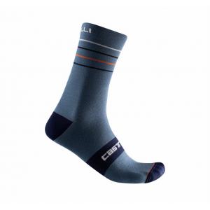 Calzino endurance 15 sock blu arancio bianco