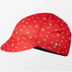 Cappellino checkmate cycling cap rosso