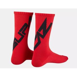 Calza tagged sock rosso nero