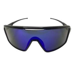 Occhiali sportivi yonder nero lucido multilaser blue