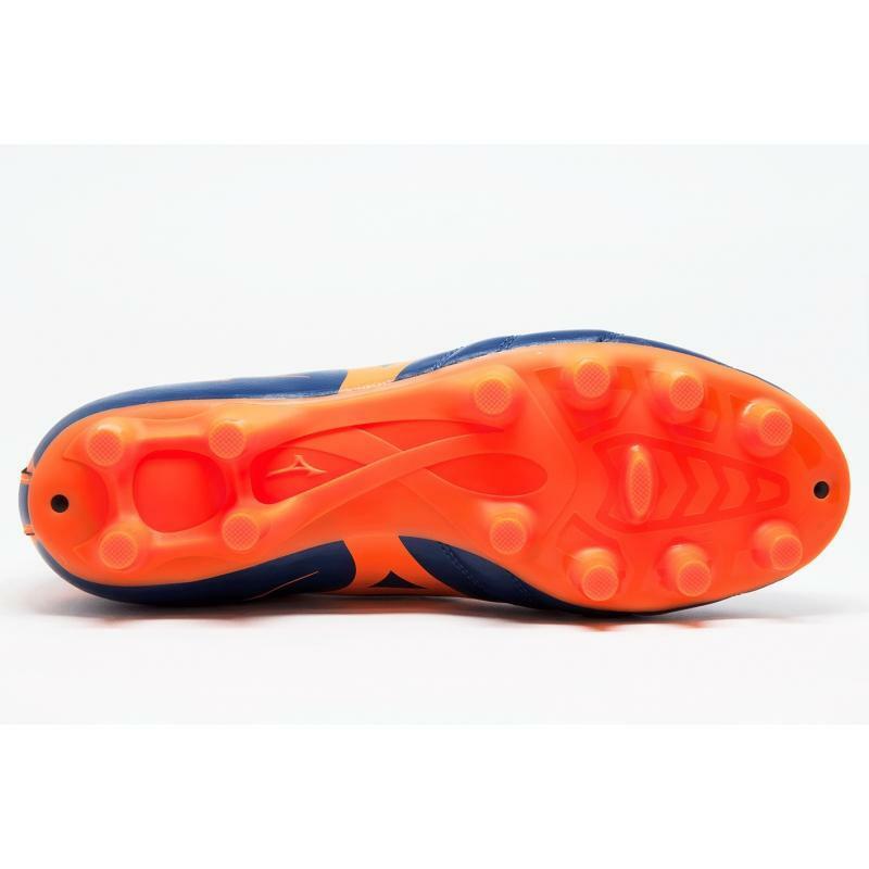 mizuno mizuno scarpa calcio monarcida neo md azzurro/arancio fluo