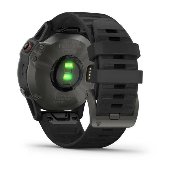 garmin smartwatch fenix 6 sapphire gray gps hrm