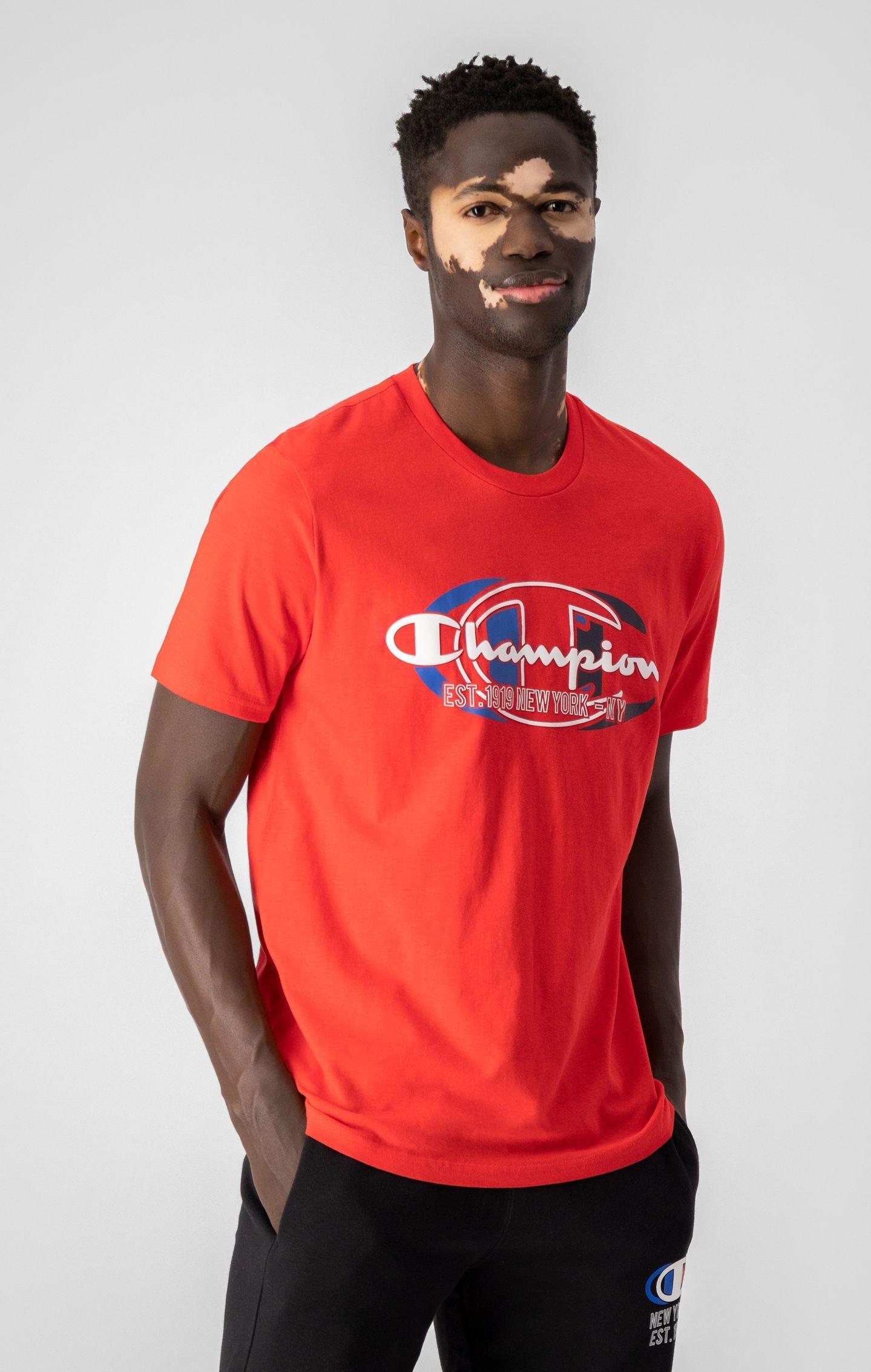 Visita lo Store di ChampionChampion Classic C-Logo Crewneck T-Shirt Maglietta Uomo 