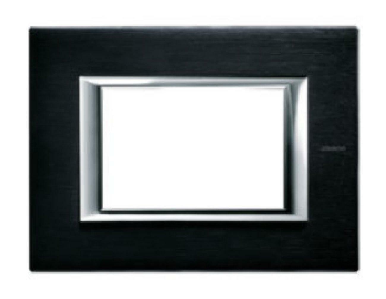 BTICINO AXOLUTE HA4803CR PLACCA RETTANGOLARE A 3 MODULI ANODIZZATI CROMO