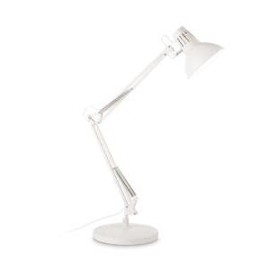Lampada modello wally tl1 total white lampada da tavolo e27