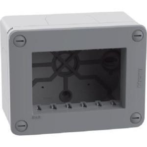 Matixgo - scatola ip40 3m grey scatola a parete 3 moduli grigio 24803g