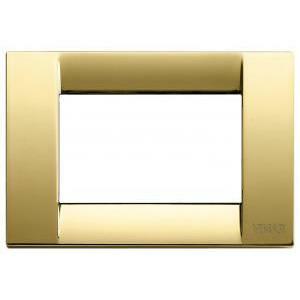 Placca classica 3 moduli oro lucido 16733.32