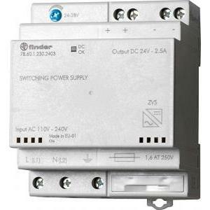 Alimentatore switching 60w 24vdc 2,5a din
