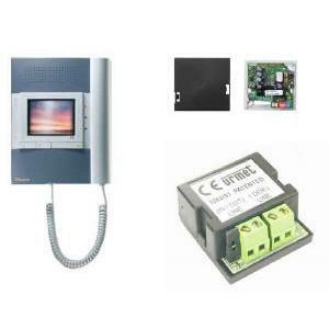 Videocitofono kit monitor a colori utopia + kit staffa a muro per sistema 2go 1703/711