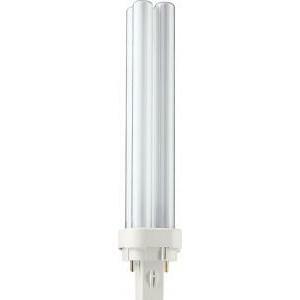 Lampada lampadina fluorescente compatta senza alimentatore integrato master pl-c 18w/827/2p 1ct/5x10box master pl-c 2pin 18 w plc1882