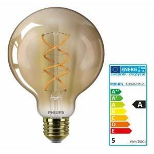 Lampade professionali lampada led globo stile classico led bulb sp nd 5-25w e27 gold g9 philedg9325g