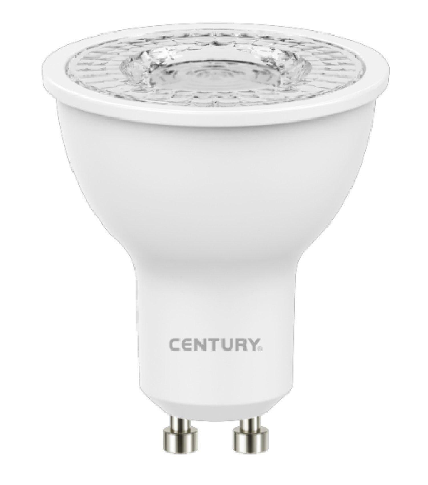 century century lampada spot led lexar 105 6w gu10 4000k 500lm lx110-081040
