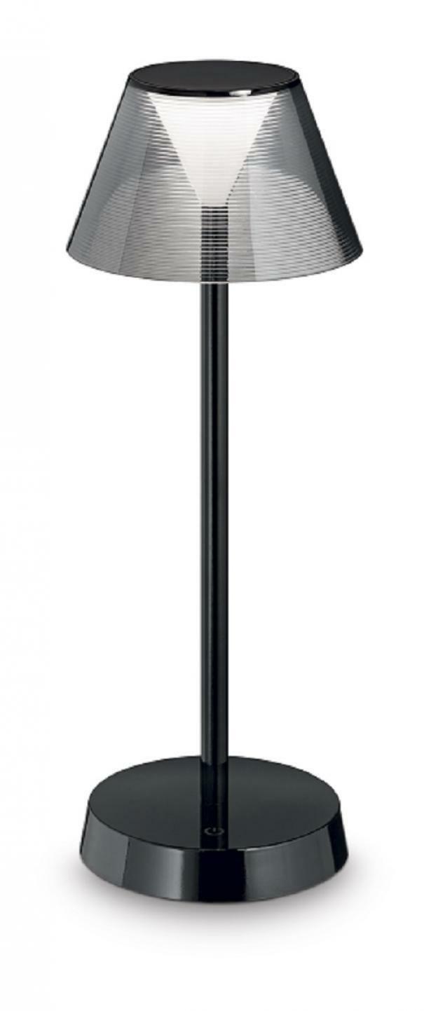 ideal lux ideal lux lampada da tavolo lolita tl nero ricaricabile 250274