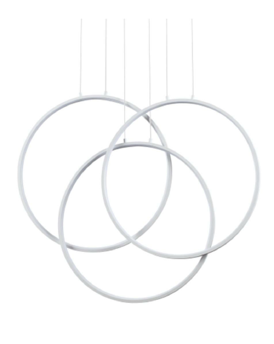 ideal lux ideal lux lampada sospensione mod. frame sp cerchio con diffusore rotondo bianco 269351