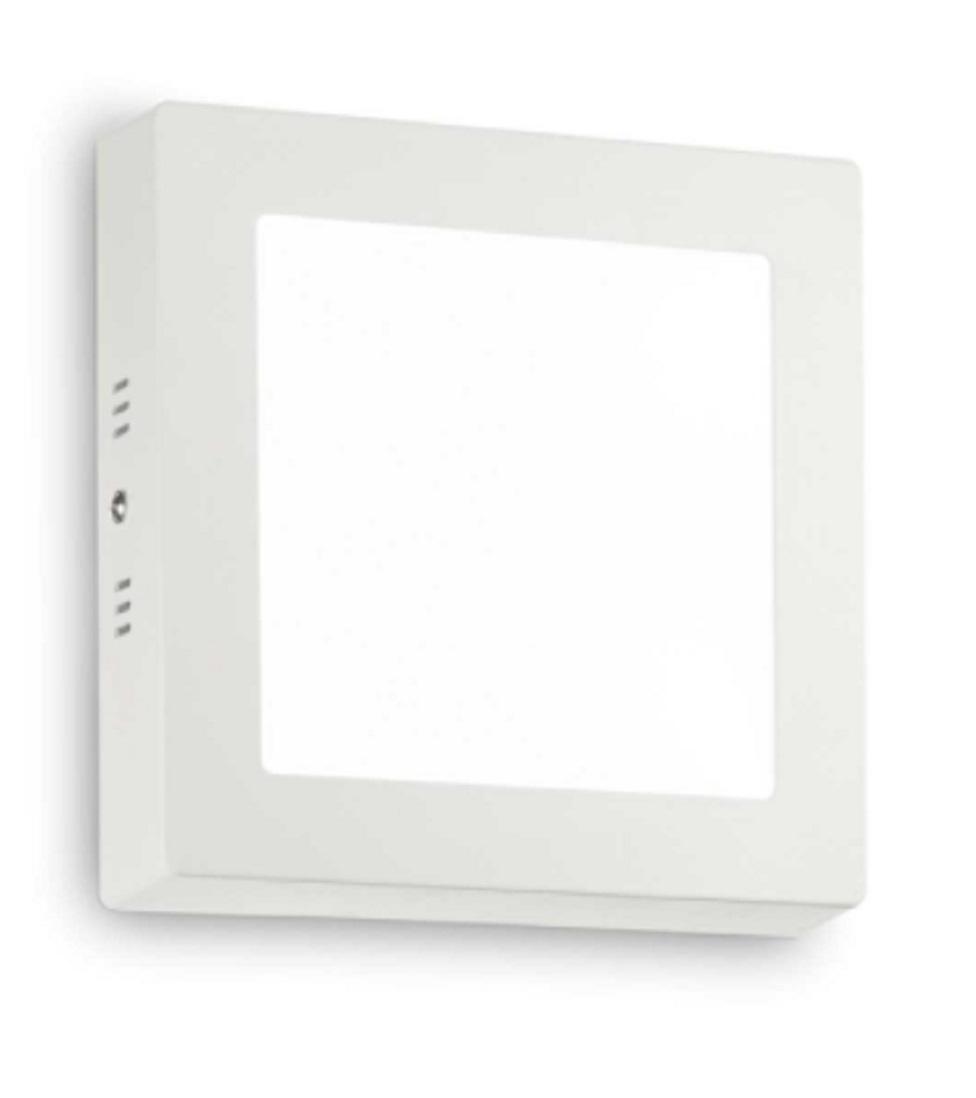 ideal lux ideal lux lampada da parete mod. universal 12w square bianco 138633
