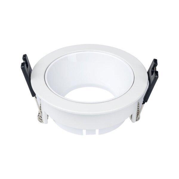 optonica led optonica led spotlight fixture aluminium round white/white-refl 2047