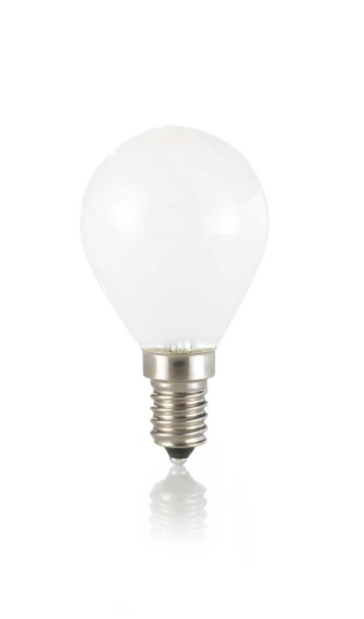 ideal lux ideal lux lampadina e14 sfera 4w 3000k cri80 bianco dimmerabile 289229