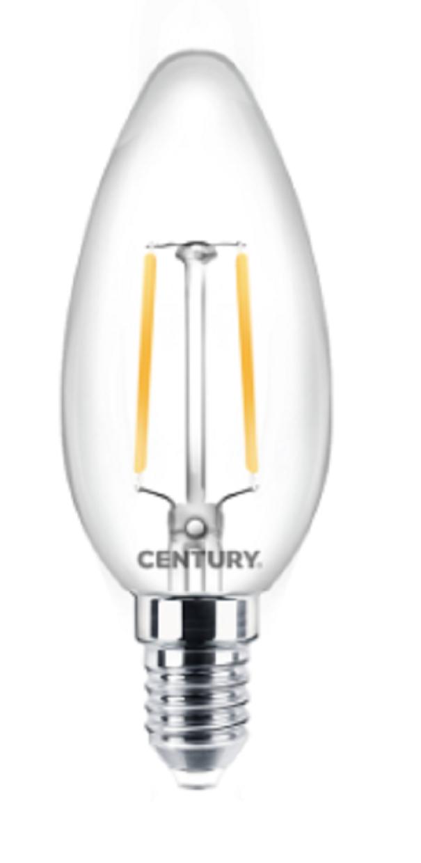 century century filamento lampadina led incanto chiara candela - 2w - e14 - 2700k