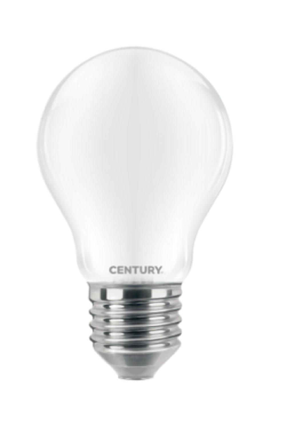 century century lampada a filamento led incanto saten goccia a60 - 12w - e27 - 6500k insg3-122760