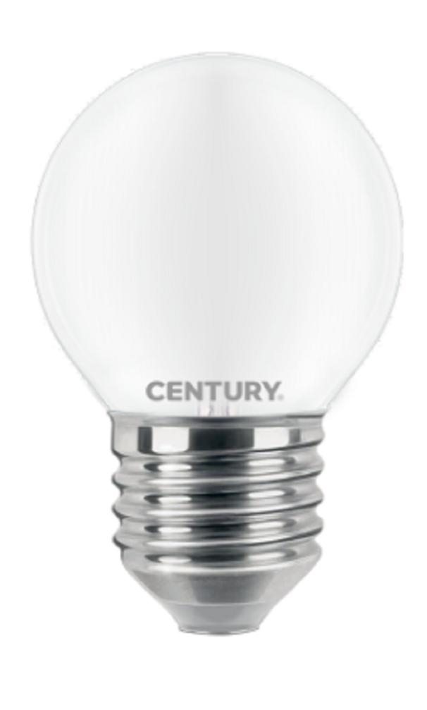 century century lampade a filamento a led incanto saten sfera - 4w - e27 - 6000k insh1g-042760