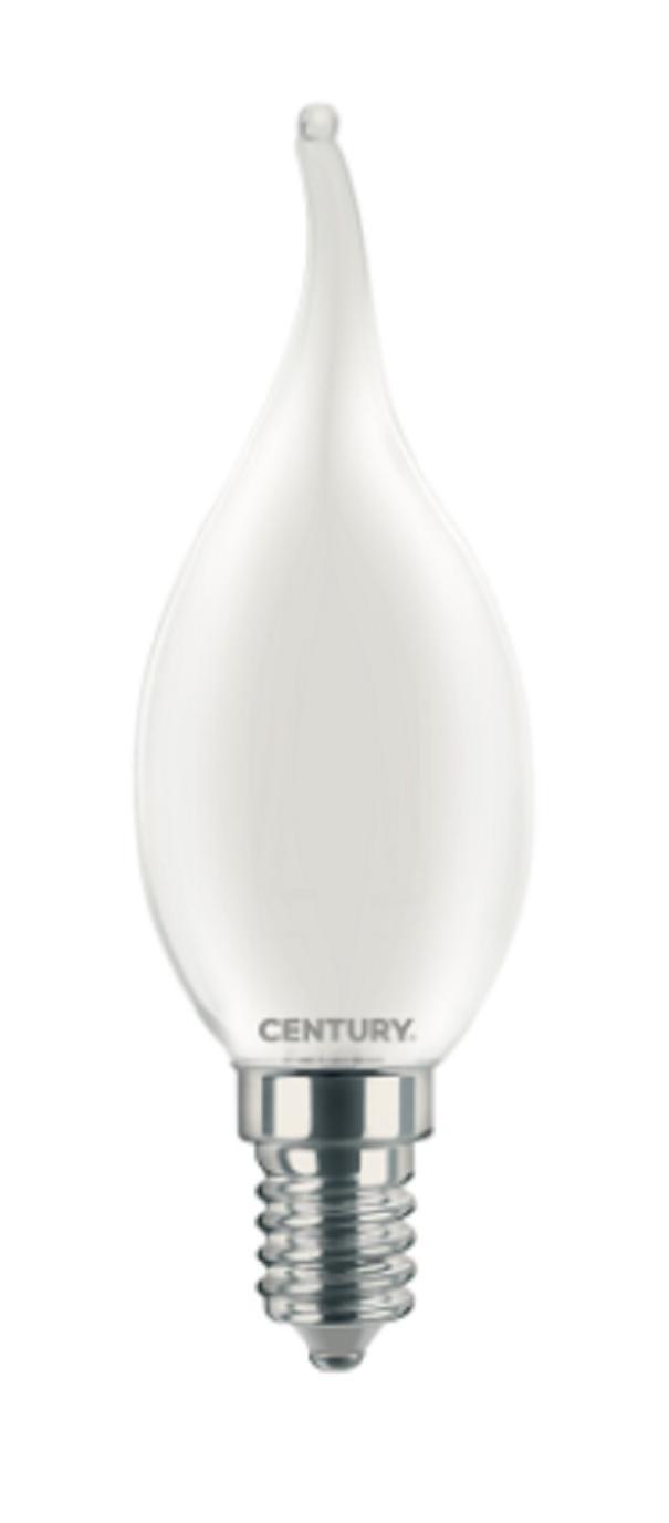 century century lampada filamento led incanto saten c. vento 4w e14 6000k