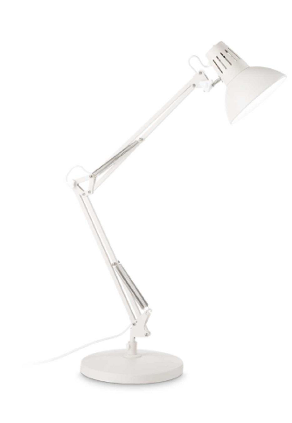 ideal lux ideal lux lampada modello wally tl1 total white lampada da tavolo e27