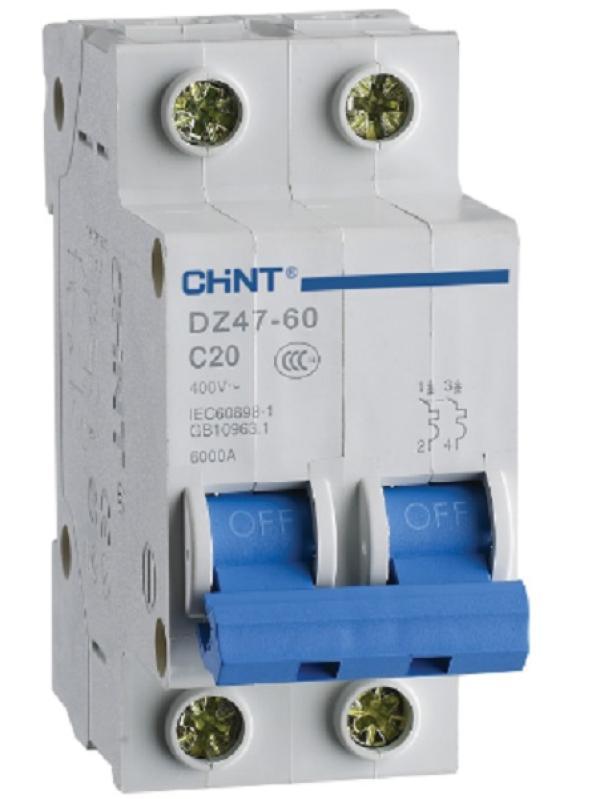 chint chint eb/c32-1pn-4,5 -interruttore magnetotermico 1p+n 32a curva c 2m 328392