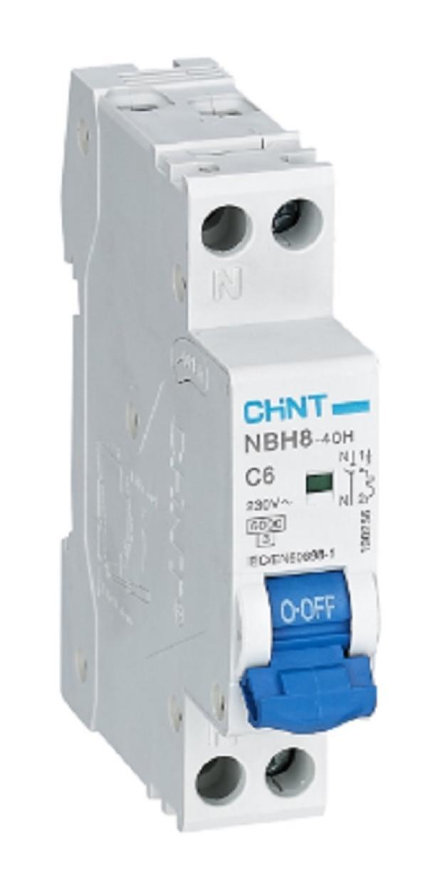 chint chint interruttori magnetotermici compatti nbh8-40h/c1-1pn-6  1p+n  1a 190252