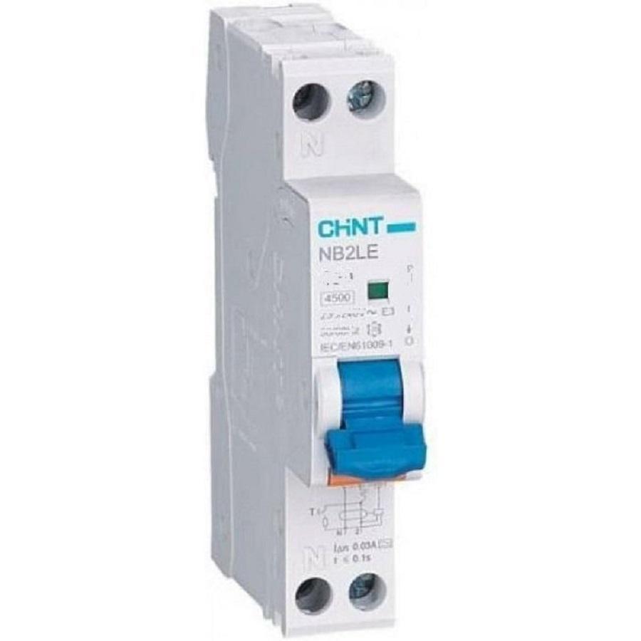 chint chint nb2le/c20-1pn-6-ac30 -interruttore magnetotermico differenziale 1pn c20a 30ma 6ka 1m 689003