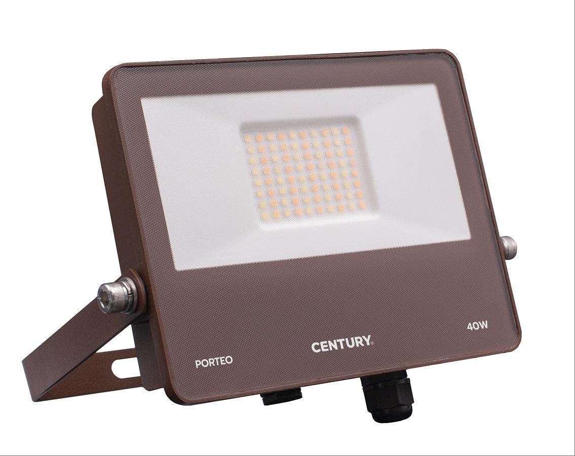 century century proiettore led porteo corten 40w 3/4/6,5k 4600lm ptoco-409500